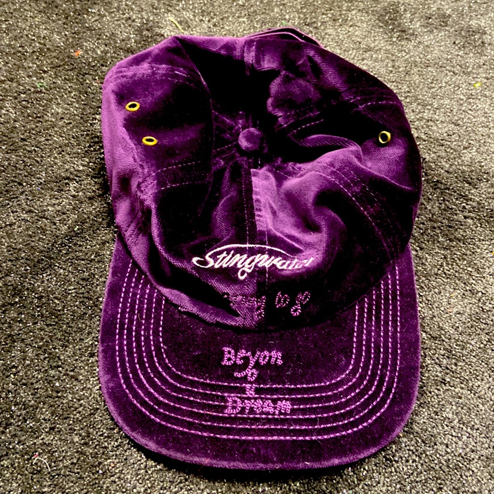 Stingwater purple velvet ball cap sold out on website
